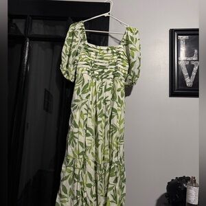 Sundress green leave
